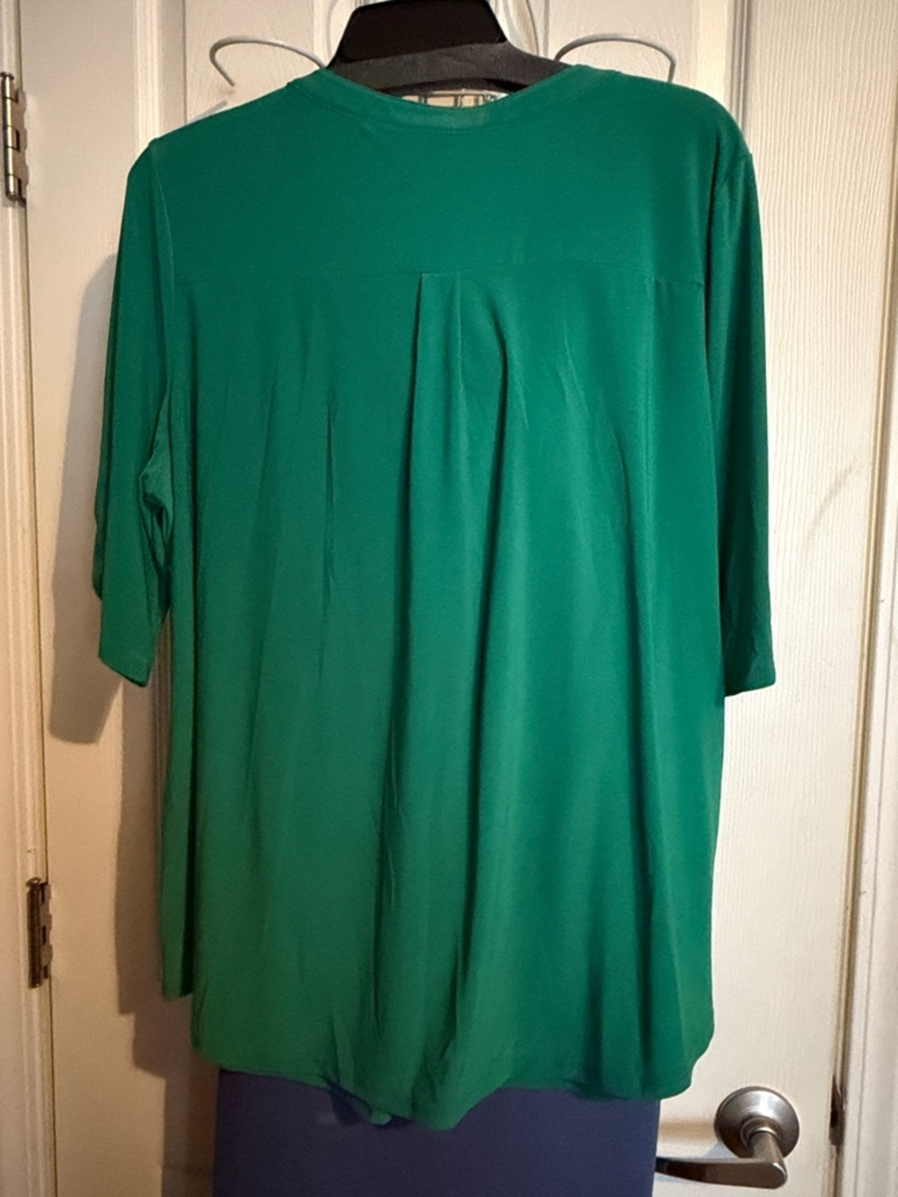 Perseption Green Henley Tunic with Pocket Detail - Picture 3 of 4